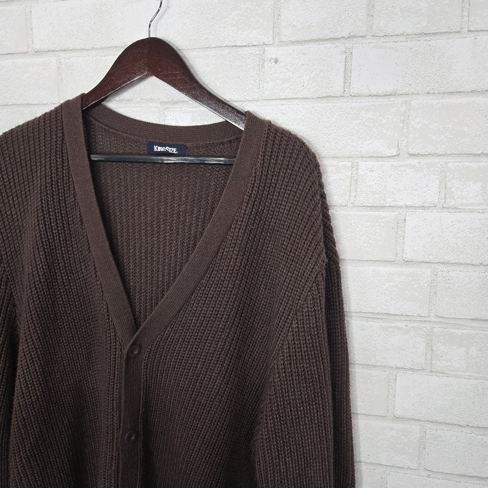 King Size vintage cozy cardigan sweater - Picture 9 of 16